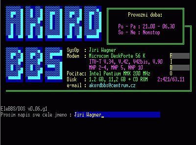 Welcome screen