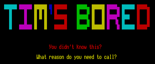 (Picture of the BBS log-on screen)
